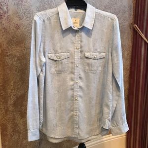 Vintage Boyfriend Light Blue Shirt